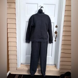 NWT Yeokou brand Sherpa lined sweatshirt and joggers/sweat pant set